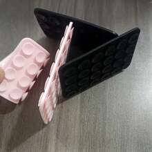 Double-Sided Suction Cup Phone Holder, Silicone Non-Slip Washable Phone Bracket Sticker - Multicolor - View 4