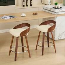 Barstools - Beige + PU Leather + Foam - View 5