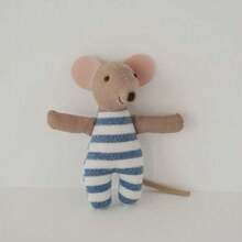 1pc Doll Little Striped Mouse, Mouse Dressed Up As A Doll , Fabric Doll , Children's Day Gift Birthday Gift, Suitable For Toy House Accessories - Multicolor - View 13