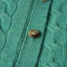 Polo Ralph Lauren Classic Embroidered Wool Cardigan | Cable-Knit Cashmere Blend Crewneck Button-Front Sweater, Women's Timeless Knitwear - 薄荷綠 - 查看 5