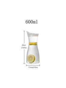 1 pieza Jarra de agua fría de plástico acrílico, dispensador de leche/jugo/bebida, 600ml/1100ml/1600ml - muchos - Ver 15