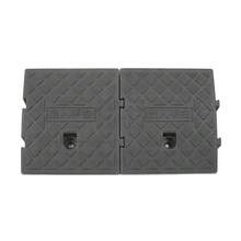 2x Heavy Duty Ramp Kerb Ramps Driveway Car Vehicle Threshold Ramp Curb Tool27*25 - Black - View 1