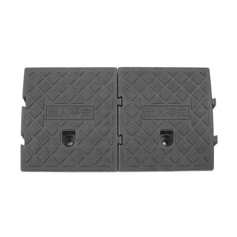 2x Heavy Duty Ramp Kerb Ramps Driveway Car Vehicle Threshold Ramp Curb Tool27*25 - Black - View 1