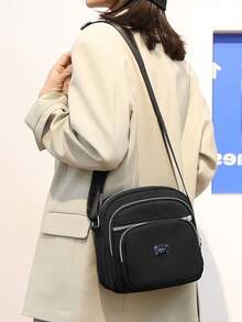 Fashionable Small Bag, Multi-Layered, Women's Crossbody Bag, Simple And Lightweight, Change Purse, Mobile Phone Crossbody Bag, Waterproof, Large Capacity, Nylon. - Multicolor - View 7