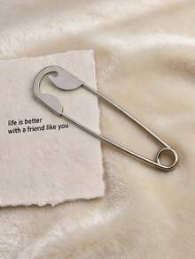 1pc Exaggerated Personalized Hairpin, Simple Design Silver Alloy Hair Accessory, Suitable For Girls/Women For Daily, Party, Holiday Wear, Gift For Friends, Festivals, Parties, Bun Extension, Hair Styling Pins, Hair Accessories For Women - Silver/ZCQ473 - View 10