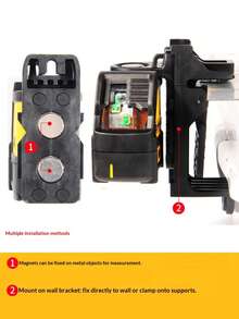 Máy đo mực nước De Wei - Ánh sáng xanh, ánh sáng mạnh, tia laser chéo hai đường, hồng ngoại - Dụng cụ đo mực nước độ chính xác cao - DW088CG - DW088CG-A9 - Xem 4