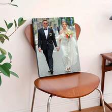 1幅定制帆布墙画，2D艺术海报，个性化照片墙饰，适用于客厅、卧室、办公室，无框设计，是节日、生日、婚礼和特殊场合的理想礼物，可用于房间装饰。 - 彩色 - 查看 3