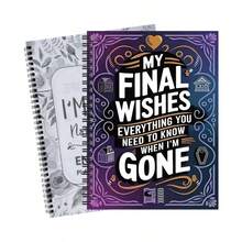 My Last Wish: Everything You Need To Know After I'm Gone - Life Planner And Will Organizer, Funeral Arrangements, Heir Planning, Adult Estate Settlement, Recent Deceased Handbook, End Of Life - Vibrant Color End-of-life Notebook - View 2