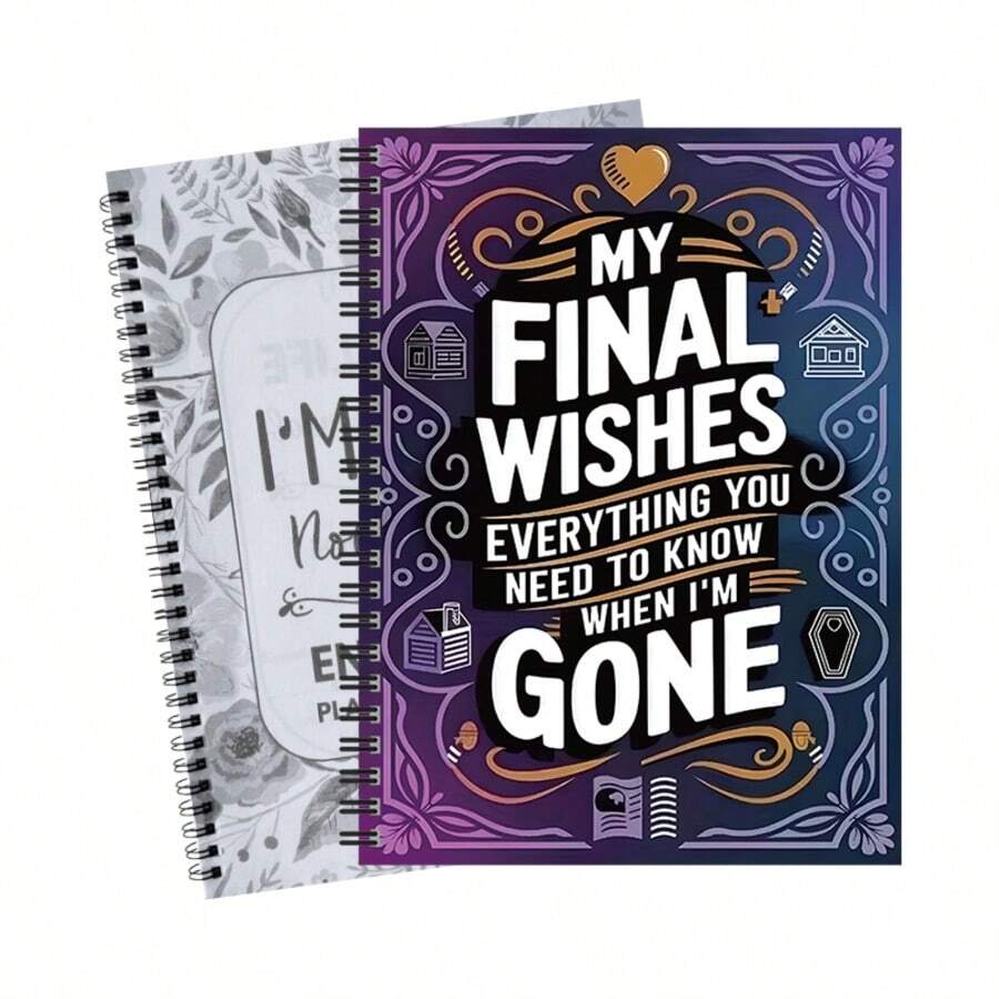 My Last Wish: Everything You Need To Know After I'm Gone - Life Planner And Will Organizer, Funeral Arrangements, Heir Planning, Adult Estate Settlement, Recent Deceased Handbook, End Of Life