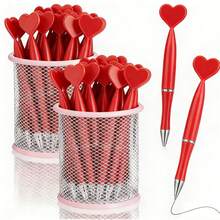 1/5/10/20pcs Valentine's Day Gift Creative Heart-Shaped Pens, Office Supplies Small Gift, Heart Pens, Holiday Items - Multicolor - View 8