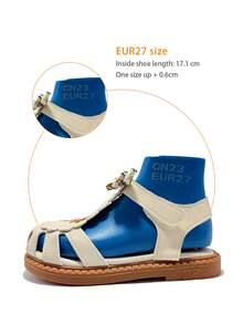 Neue Mädchen Sommer Mode Geschlossene Zehensandalen, Schleife mit bestickter Blumen Dekoration, Kleinkind Anti-Kollisions Sandalen, klassisch vielseitig, weich rutschfest, für Lässig Ausflüge, Strandurlaub und Alltag - Beige - Übersicht 5