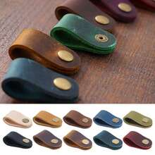 Enrollador de cables de cuero de dibujos animados, organizador de cables, enrollador, línea de datos de amarre APRL - Ver 1