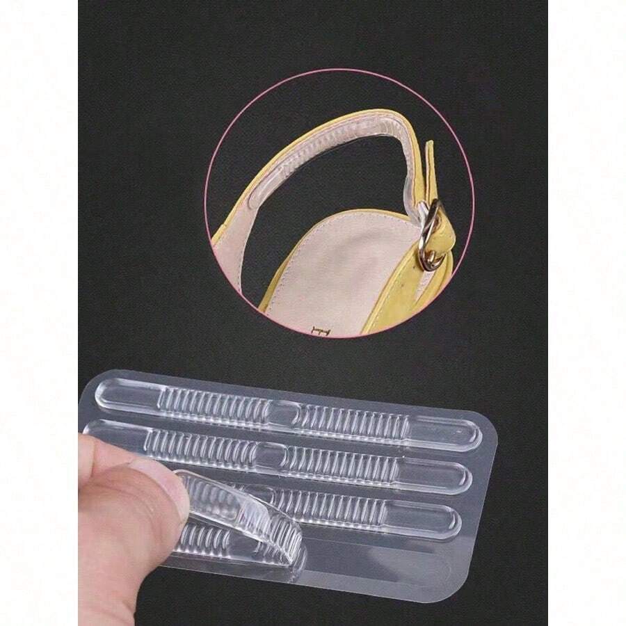 Pack Transparent Silicone Anti-Slip Strips For Heel Grips And Shoe Pads Avoiding Grinding Feet For Women High Heels Women Pumps, Accessories Gift Ideas - Clear - View 1