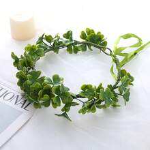 1pc St. Patrick's Day Women's Headpiece Clover Flower Headband - Mint Blue - View 2