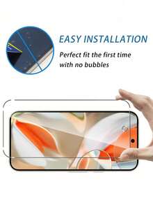 3 piezas de protector de pantalla de vidrio templado compatible con Pixel 9 / Pixel 9 Pro / Pixel 9 XL / Pixel 9A Series, ultra claro HD, dureza 9H, anti-arañazos, fácil instalación, regalo de Pascua de primavera - transparente - Ver 6