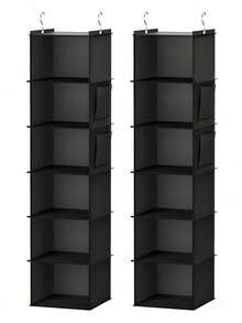 [Delivery Within 2-7 Days In The United States]1-Piece 6-Tier Hanging Wardrobe Storage Rack, Suitable For Bedrooms, Living Rooms, And Multiple Scenarios, Specifically Designed For Closets. This Space-Saving Foldable Clothing Storage Rack Is Ideal For Home And Travel Decor, Holiday Displays, Room Accents, And Everyday Item Organization. Its High-Quality Construction Provides A Convenient Storage Solution. Suitable For Wardrobe Organization, Multi-Tier Hanging Storage, Dust Protection, Suspended Storage, Garment Sorting Bags, Clothing Storage Bags, Foldable Design, Categorized Organization, Hanging Storage Pouches, Washable Fabric, Wardrobe Hanging, Kitchen Wall Mounting, Door/Window Hanging, And Large Capacity. Durable And Long-Lasting, Stain-Resistant And Washable For Easy Cleaning And Drying. Features Strong Load-Bearing Capacity And Sturdy Construction, Making It An Essential Home Storage Solution. - 彩色 - 查看 4