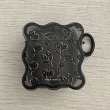 Black Tulip Flower Design Protective Case Compatible With Apple Bluetooth Earphones, Scratch-Resistant And Shock-Proof Cover Compatible With Apple Bluetooth Wave Earphone Case - Transparent Black - View 7