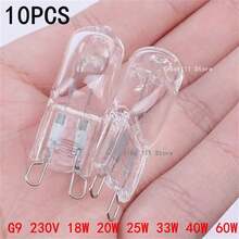 1/5/10 Uds bombillaógena ecológica G9 230V cápsula bombillas de lámpara LED con cuentas insertadas 18W 25W 40W 60W lámpara de cristal bombillaógena 3JNJ - 25 W - Ver 3