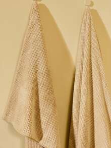 Cirelle 1/2 piezas Toalla de felpa de coral ligera con estampado de piña, toalla suave y absorbente de secado rápido para baño, hotel, gimnasio, viaje, regalo, salón, deportes, exterior, playa, escuela, regreso a la escuela, accesorios de viaje, artículos esenciales para el hogar - Caqui - Ver 2