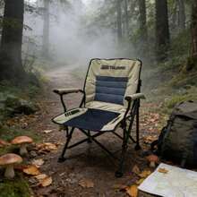 1把透气网布折叠露营椅/多种颜色可选，便携式户外扶手椅，钓鱼/露营/沙滩休闲椅（颜色随机） - 彩色 - 查看 2
