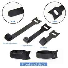 Untoom-organizador de cables, enrollador de cables, gestión de cables USB reutilizable para,,, soporte para auriculares YING - Ver 7