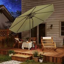 Outdoor Parasol, Stand And Base - 300cm - View 4