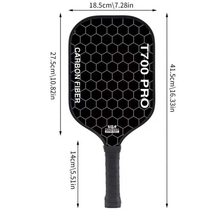 1pc PEAK T700PRO Badminton Racket, Anti-Slip Grip, Extended Handle, Durable Carbon Fiber Structure, Fashionable Sports Equipment, High-Quality Badminton Racket - Multicolor - View 1