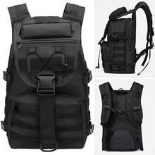 Tactical Backpack Military Molle Army Bags Hiking Camping Travel Rucksack - Black - View 9
