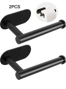 1/2pcs Self-Adhesive Curtain Rod Holders, No Drill Curtain Tie Backs, Paper Towel Holder, Roller Towel Rack, Curtain Pull Hooks, Curtain , Suitable For Home Use - Pole - View 13