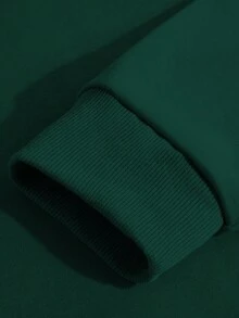 Bluza damska casualowa z nadrukiem górskim, wiosna/jesień - Ciemnozielony - Zobacz 9