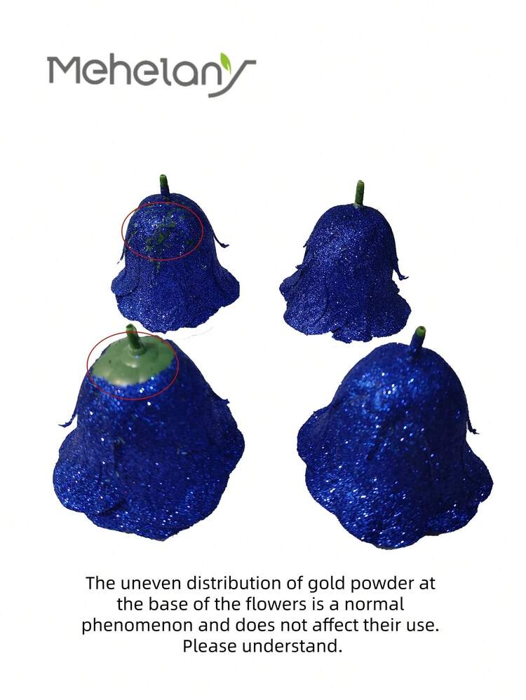 MEHELANY 20個 2.76インチ グリッターローズブーケ、DIY人工グリッター花ブーケ、工花、フェイクローズ、永遠に輝く人工ローズブーケ、記念日、婚約、結婚式のギフト、ホームデコレーション、オフィス、キッチンデコレーション、パーティーデコレーション、ルームデコレーション、バレンタインデー、母の日、ガールフレンド、母、女性への誕生日ギフトに最適(ラッピングペーパー付き) - ブラック - 見る 6