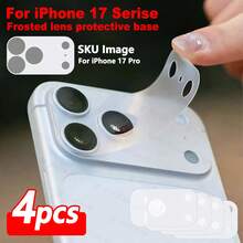 ZYONS 4 pièces Protecteur d'objectif nano mat 9H compatible avec iPhone 17 Pro Max/Pro/Air/17 Série - Anti-traces de doigts/Anti-reflet/Anti-rayures, découpe précise, sans bulles, installation facile, compatible avec les coques de téléphone, prend en charge la charge sans fil, anti-jaunissement, haute définition claire, protection minimaliste de l'appareil photo - 4 pièces - Voir 13