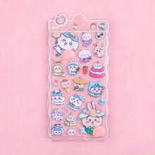 Pegatinas de masaje de cojín suave Jiikakawa - Pegatinas flexibles y elásticas, pegatinas 3D lindas de alta calidad, decoraciones brillantes en relieve, pegatinas de anime japonés 3D interesantes con textura sólida y diseño hueco delicado - Multicolor - Ver 13