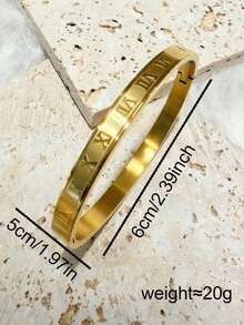Znice 18K Gold Plated Stainless Steel Women's Fashion Bracelet Set: 5-Petal Flower Bracelet, 4-Leaf Clover Rhinestone Bracelet, High-Quality Crystal 4-Leaf Clover Bracelet. Waterproof, Fade-Resistant, Suitable For Daily Wear, Parties, Gifts For Friends And Family, Valentine's Day, Christmas, And Other Occasions - Gold - View 11