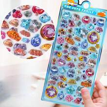 Cartoon Cute Animal Crystal Relief 3D Stickers Scrapbooking Journaling Diary Phone Case Decoration - Multicolor - View 16