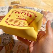 1pc Soft & Thick Handmade Butter Squeeze Toy, Cute Sensory Fidget Toy Gift - Multicolor - View 4