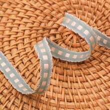 Cinta bordada con encaje y cuadros, accesorios hechos a mano para diademas con moños, ropa, zapatos, sombreros, embalaje de ramos - Multicolor - Ver 20