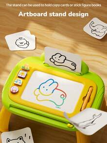 1 Piece Of Magnetic Drawing Board For Children Cartoon Magnetic Drawing Board With Magnetic Seal (Can Be Assembled Into Small Table/Wall/Bracket Mode) - Writing Board - View 10
