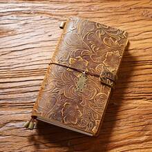 1pc/2pcs Original Handmade Sketch Book, Stationery, School Supplies, Office Supplies, Back To School, School Items, Vintage Genuine Leather Notebook, Creative Notepad, Diary, Gift Book, Durable Crazy Horse Leather Notebook, Office & Student Supplies, Unique Drawing Book - Multicolor - View 11