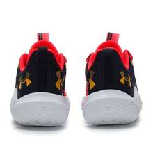 Under Armour Unisex Basketball Shoes, Cushioned Basic Model, Outdoor Casual Basketball Sneakers - Red/Black - View 5