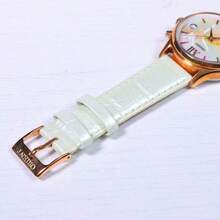 Orient Women's Elegant Quartz Watch With Date Display And Roman Numerals, Rainbow Dial Rose Gold Fashion Dress Watch With Leather Strap - Multicolor - View 5