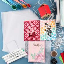 93gsm/115gsm/135gsm Hojas de Papel Vellum Suave Esmerilado 8.5x11 pulgadas Resistente al Calor Translúcido para Manualidades y Calco - TT797 - Ver 5