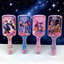 1件装 K-Pop 梦幻女团旋转美发梳套装 - Lumi 灵感气垫按摩梳，防静电设计，打造蓬松发型，CE认证（款式随机）[款式随机发送] - A - 查看 9