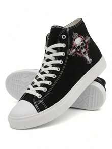 Men Canvas Shoes - Black - View 3