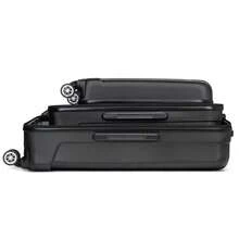 Cabin Luggage Carry On Suitcase 19 24 28 Inch ABS Hardshell TSA Lock 360 Spinner Wheels Lightweight 3 Piece Set Hand Check In Travel Unisex Sizes - Black - View 11
