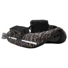 286.6 Lbs Portable Inflatable Fishing Boat - 90-180°Adjustable Backrest, Ideal For Fishing, Rafting & Outdoor Adventures, Easy Setup With Included Hand Pump - Camouflage - View 6