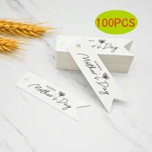 100个母亲节礼物标签，带“母亲节快乐”字样，适用于礼物、节日、派对装饰，可悬挂装饰。 - 彩色 - 查看 4