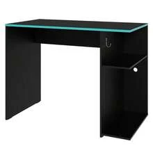 Mesa Gamer Escritorio Para Computadora Madesa Negro/Azul - Negro y Azul - Ver 6