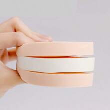 1个气垫粉扑 - 干湿两用/圆形粉底液/化妆/卸妆粉扑，完美上妆，采用聚氨酯材质，适用于粉底液或干粉，打造自然妆效，不卡粉 - 适合初学者和专业化妆师 - 彩色 - 查看 8