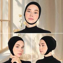 1件装女士时尚颈套头带，弹性透气，适合日常佩戴 - 黑色 - 查看 2